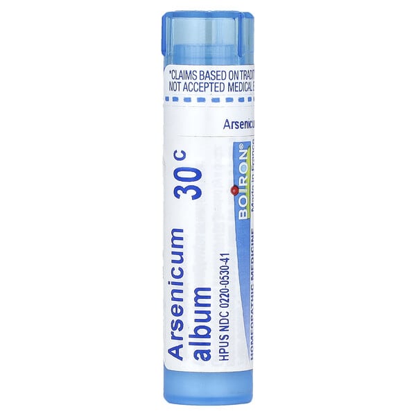 BoТөмөр, Arsenicum Album, 30C, Food Poisoning Relief, Approx 80 Pellets