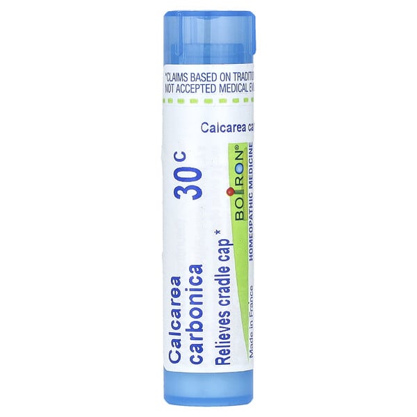 BoТөмөр, Calcarea Carbonica, 30C, Cradle Cap Relief, Approx 80 Pellets
