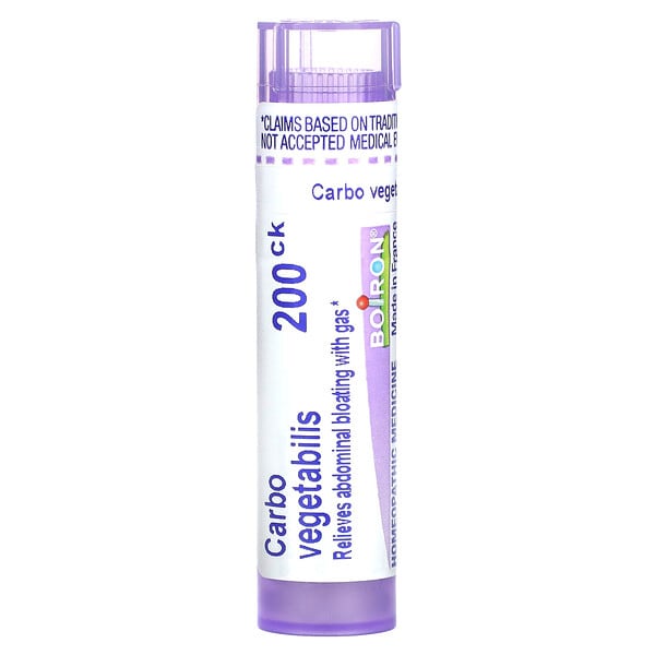 BoТөмөр, Carbo Vegetabilis, 200CK, Bloat & Gas Relief, Approx 80 Pellets