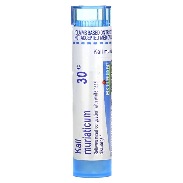 BoТөмөр, Kali Muriaticum, 30C, Nasal Congestion Relief, Approx 80 Pellets