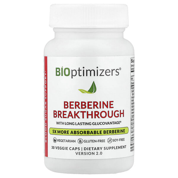 BIOptimizers, Berberine Breakthrough, 30 ширхэг капсул