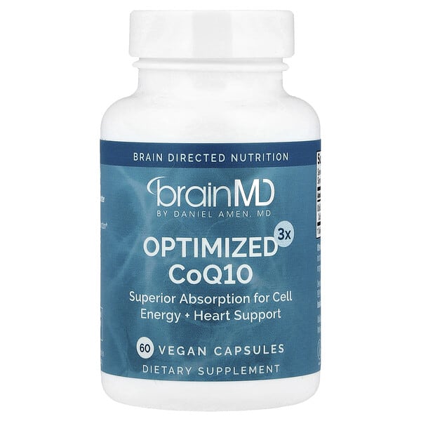 BrainMD, Optimized3x CoQ10, 60 ширхэг капсул