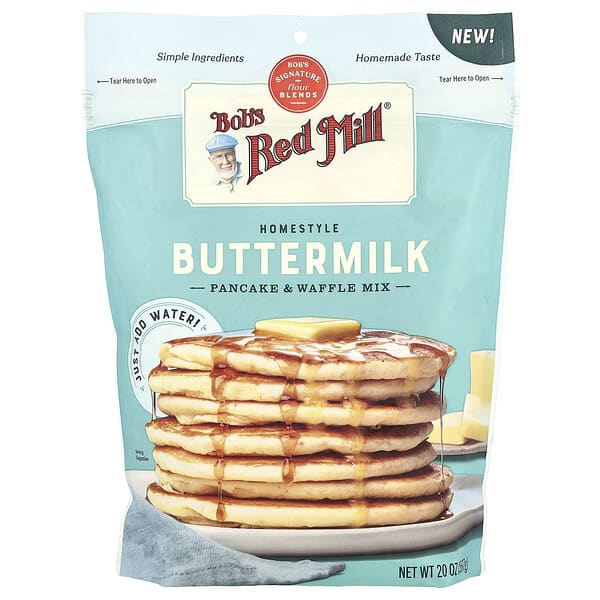 Bob's Red Mill, Homestyle Buttermilk Pancake & Waffle Mix, 20 oz (567 g)