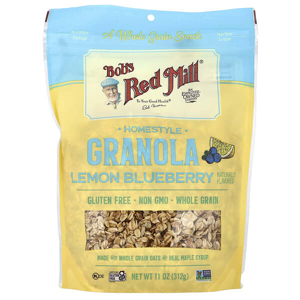 Bob's Red Mill, Homestyle Granola, Lemon Blueberry, 11 oz (312 g)