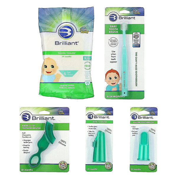 Baby Buddy, Brilliant, 5 Pc Oral Care Kit, 0-24 Months, 5 Piece Kit (Discontinued Item)