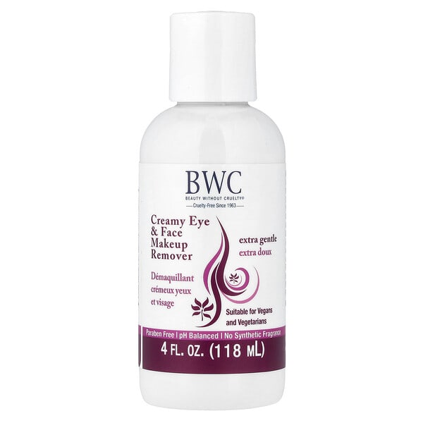 Beauty Without Cruelty, Creamy Eye & Face Makeup Remover, 4 fl oz (118 ml) (Discontinued Item)