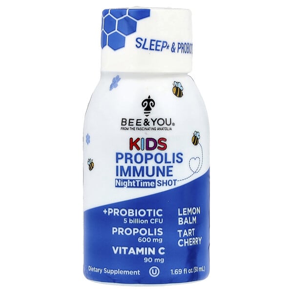 Bee & You, Хүүхдийн, Propolis Immune NightTime Shot, 1.69 fl oz (50 ml)