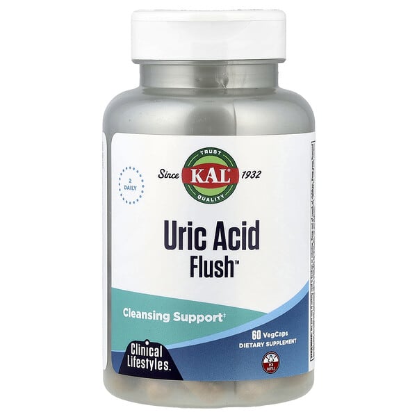 KAL, Uric хүчил Flush™, 60 ширхэг капсул
