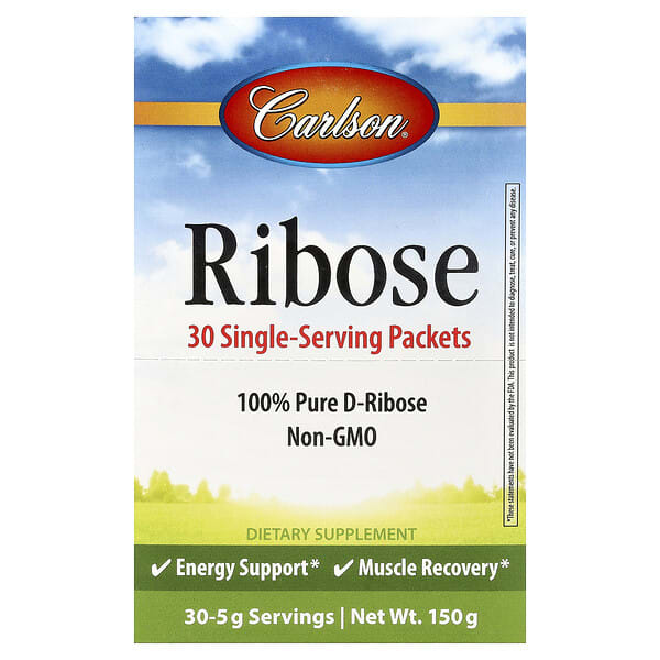 Carlson, Ribose, 30 Single-Serving Packets