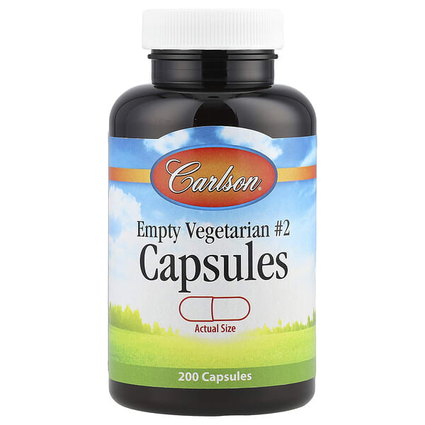 Carlson, Empty Vegetarian #2 капсул, 200 капсул