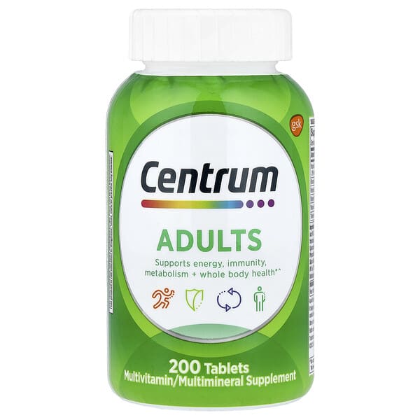 Centrum, Adults Multivitamin, 200 шахмал