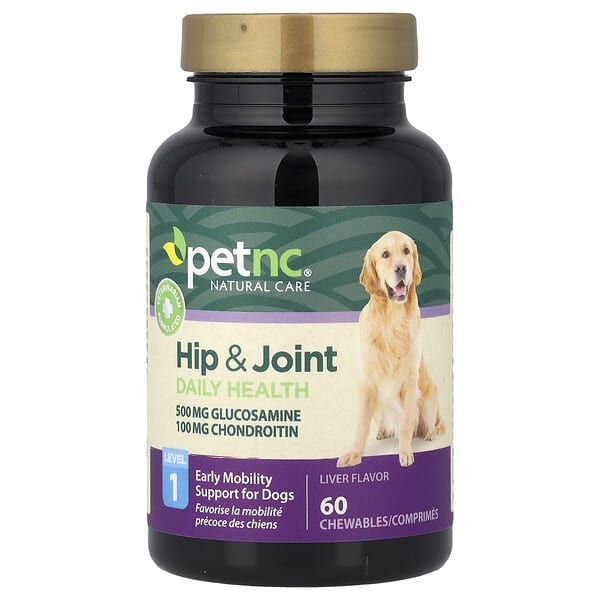 petnc NATURAL CARE, Hip & Joint Daily Health, Level 1, For Dogs, Liver, 60 зажилдаг шахмал