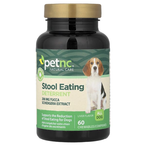 petnc NATURAL CARE, Stool Eating Deterrent, All Dog, Liver, 60 зажилдаг шахмал