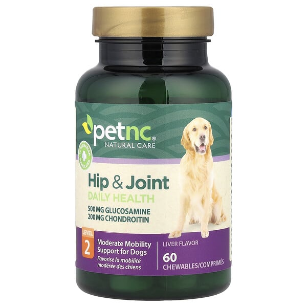 petnc NATURAL CARE, Hip & Joint Daily Health, Level 2, For Dogs, Liver, 60 зажилдаг шахмал