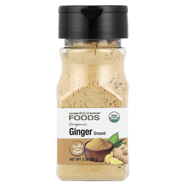 California Gold Nutrition, Foods, органик цагаан гаа, Ground, 2 oz (56 g)