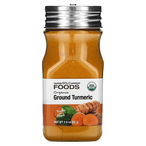 California Gold Nutrition, Foods, органик Куркума, Ground, 2.9 oz (82 g)