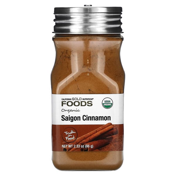California Gold Nutrition, Foods, органик Saigon Cinnamon, 2.33 oz (66 g)