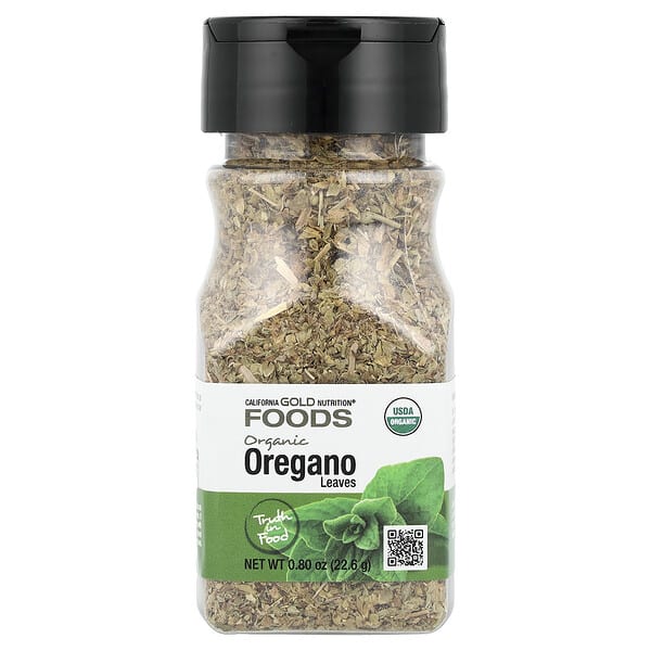 California Gold Nutrition, Foods, органик Oregano, 0.8 oz (22.6 g)