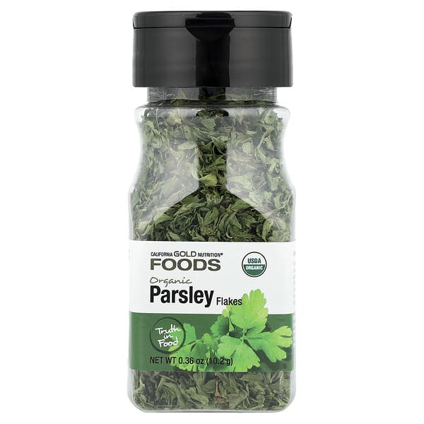 California Gold Nutrition, Foods, органик Parsley, 0.36 oz (10.2 g)