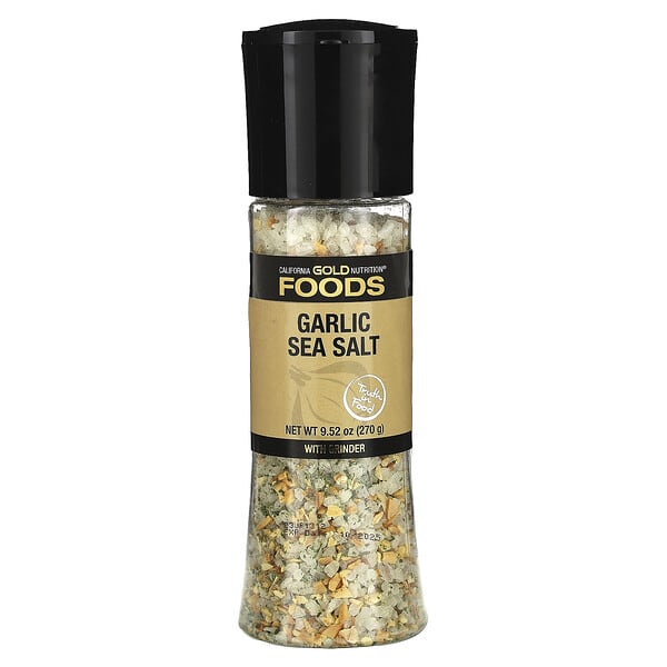 California Gold Nutrition, Foods, сармис Sea Salt Grinder, 9.52 oz (270 g) (Discontinued Item)