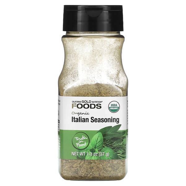 California Gold Nutrition, Foods, органик Italian Seasoning, 1.3 oz (37 g)