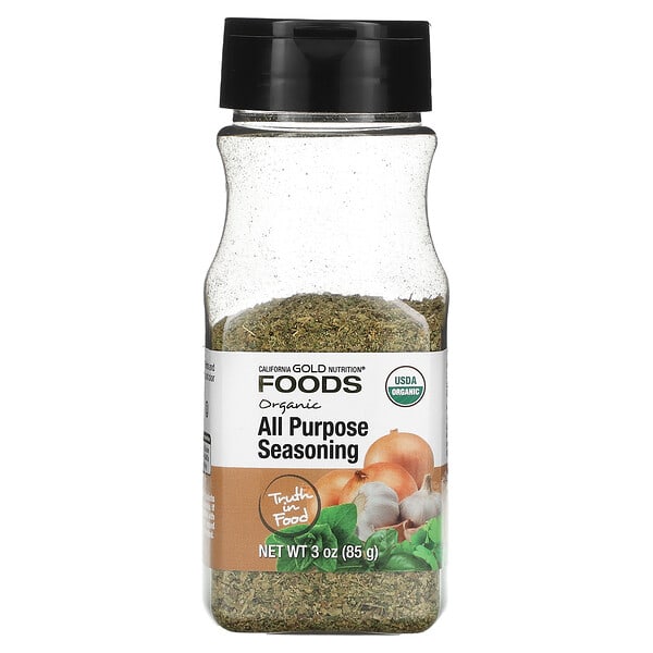 California Gold Nutrition, Foods, органик All Purpose Seasoning, 3 oz (85 g)