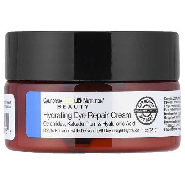 California Gold Nutrition, Beauty, Hydrating Eye Repair Cream, 1 oz (28 g)