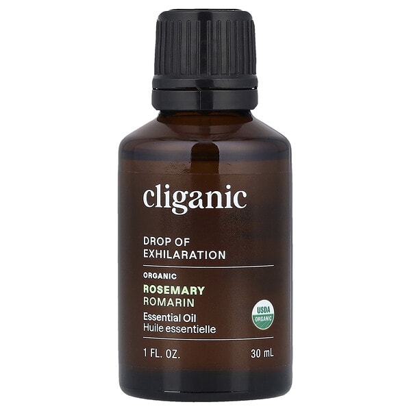 Cliganic, Drop of Exhilaration™, Organic Rosemary Essential Oil, 1 fl oz (30 ml)