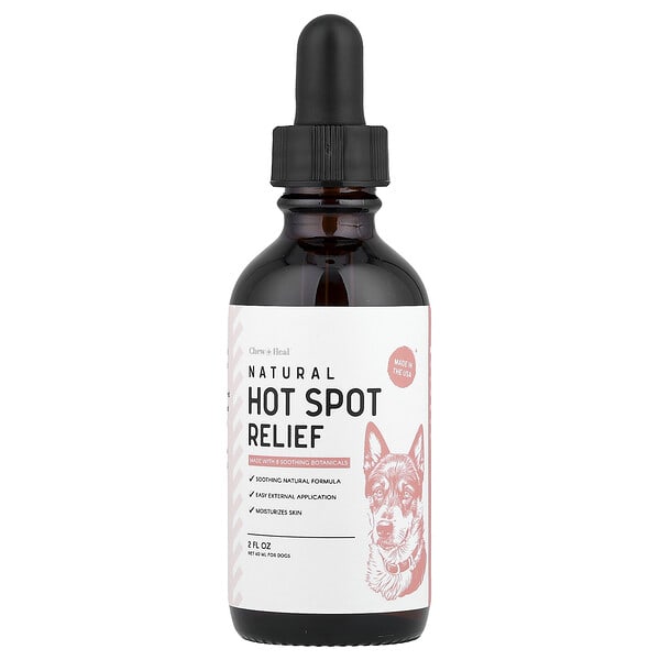 Chew + Heal, Natural Hot Spot Relief, For Dogs, 2 fl oz (60 ml)