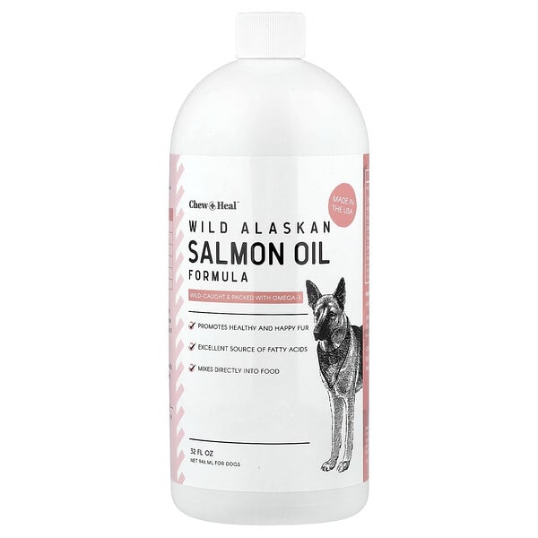 Chew + Heal, Wild Alaskan Salmon Oil Formula, For Dogs, 32 fl oz (946 ml)