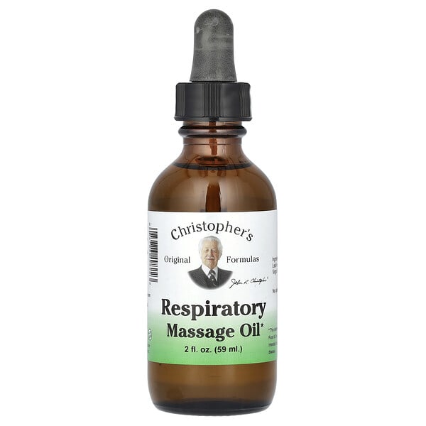 Christopher's Original Formulas, Respiratory Massage Oil, 2 fl oz (59 ml)