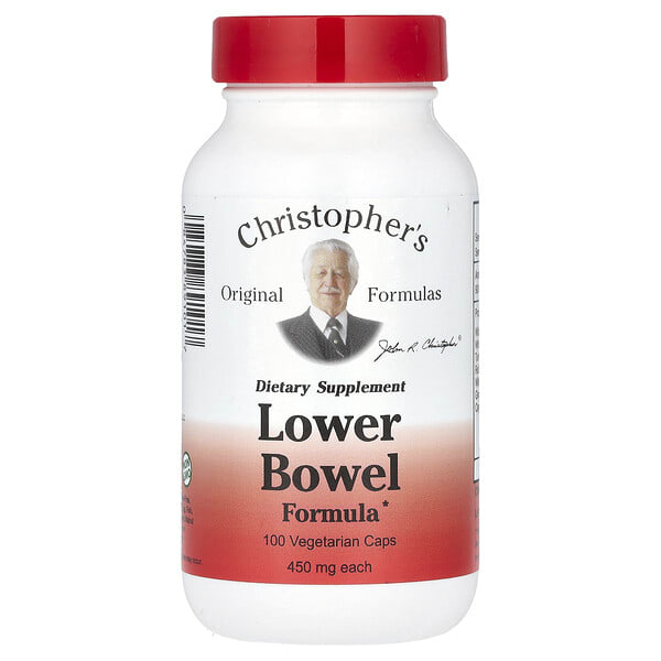 Christopher's Original Formulas, Lower Bowel Formula, 100 Vegetarian Caps