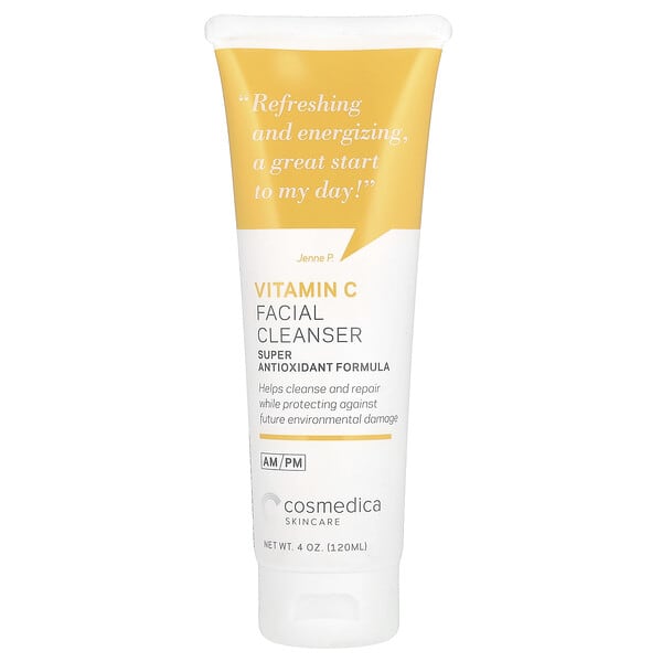 Cosmedica Skincare, Vitamin C Facial Cleanser, Super Antioxidant Formula, 4 oz (120 ml) (Discontinued Item)