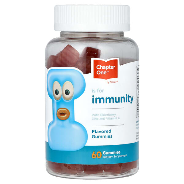 Zahler, Immunity, — Бузны жимс, Цайр ба Витамин C, Flavored, 60 чихэр