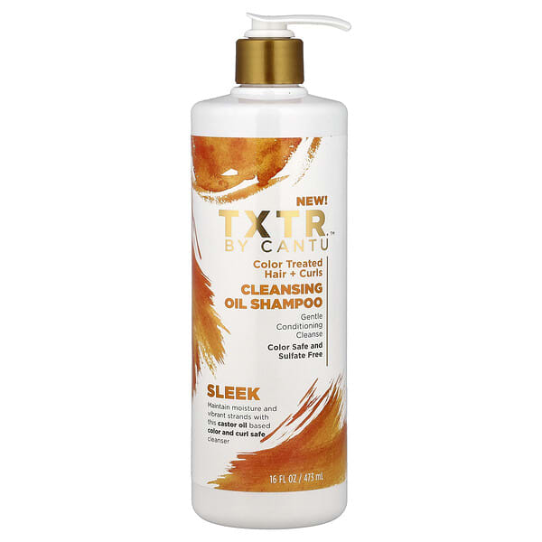 Cantu, TXTR™, Cleansing Oil Shampoo, Color Treated Hair + Curls, 16 fl oz (473 ml)