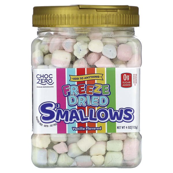 ChocZero, Freeze Dried S'mallows, Vanilla, 4 oz  (112 g)