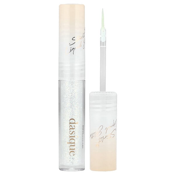 Dasique, Starlit Jewel Liquid Glitter, 01 Frozen Gold, 0.06 oz (1.8 g)