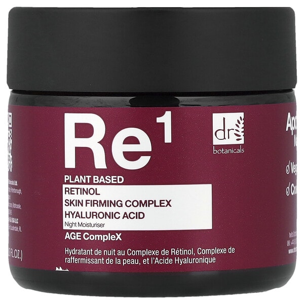 Dr. Botanicals, Re1, Retinol Complex, Skin Firming Complex & Hyaluronic Acid, Night Moisturizer, 2 fl oz (60 ml) (Discontinued Item)
