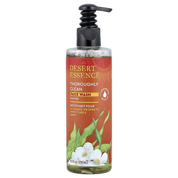 Desert Essence, Thoroughly Clean Face Wash, Sea Kelp, 8.5 fl oz (250 ml)