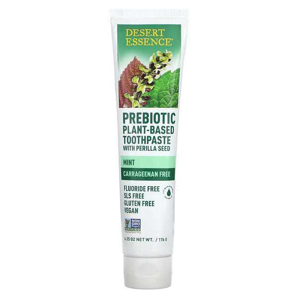 Desert Essence, Prebiotic Toothpaste with Perilla Seed, Mint, 6.25 oz (176 g)