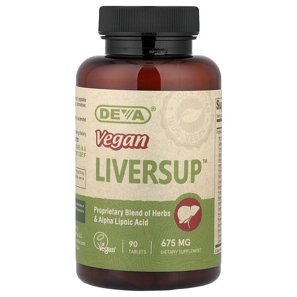 Deva, Vegan Liversup™, 675 мг, 90 шахмал