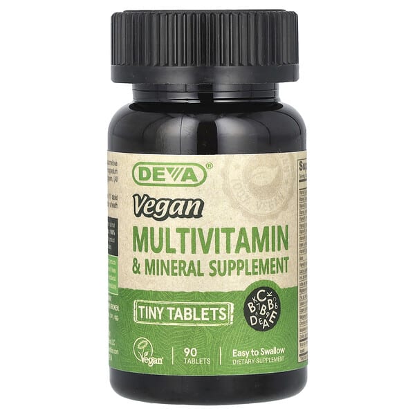 Deva, Vegan Multivitamin & Mineral Supplement, 90 Tiny Tablets