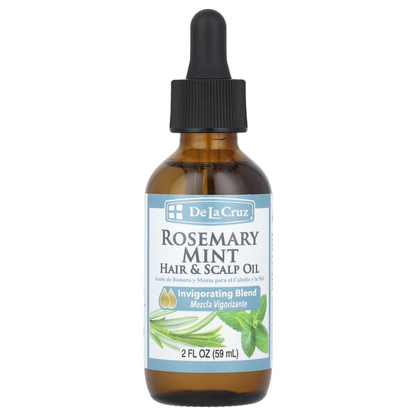 De La Cruz, Hair & Scalp Oil, Rosemary Mint, 2 fl oz (59 ml) (Discontinued Item)