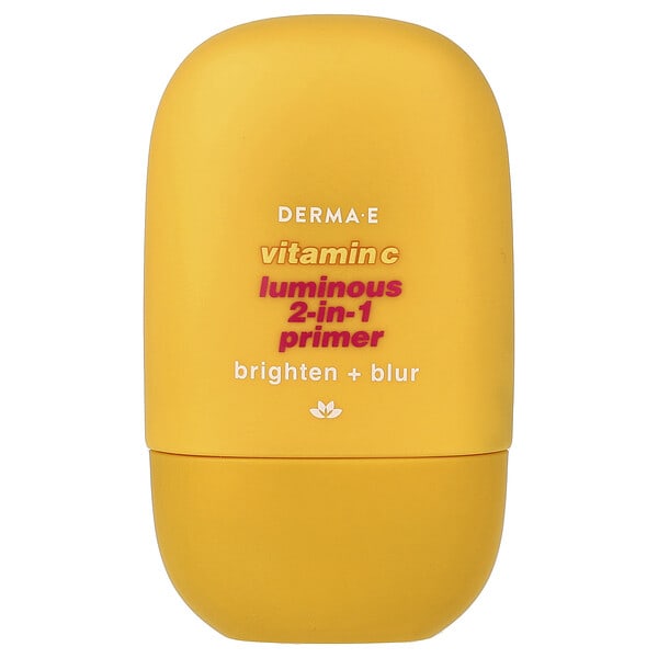 DERMA E, Vitamin C Luminous 2-in-1 Primer, For All Skin Types, 1 fl oz (30 ml)
