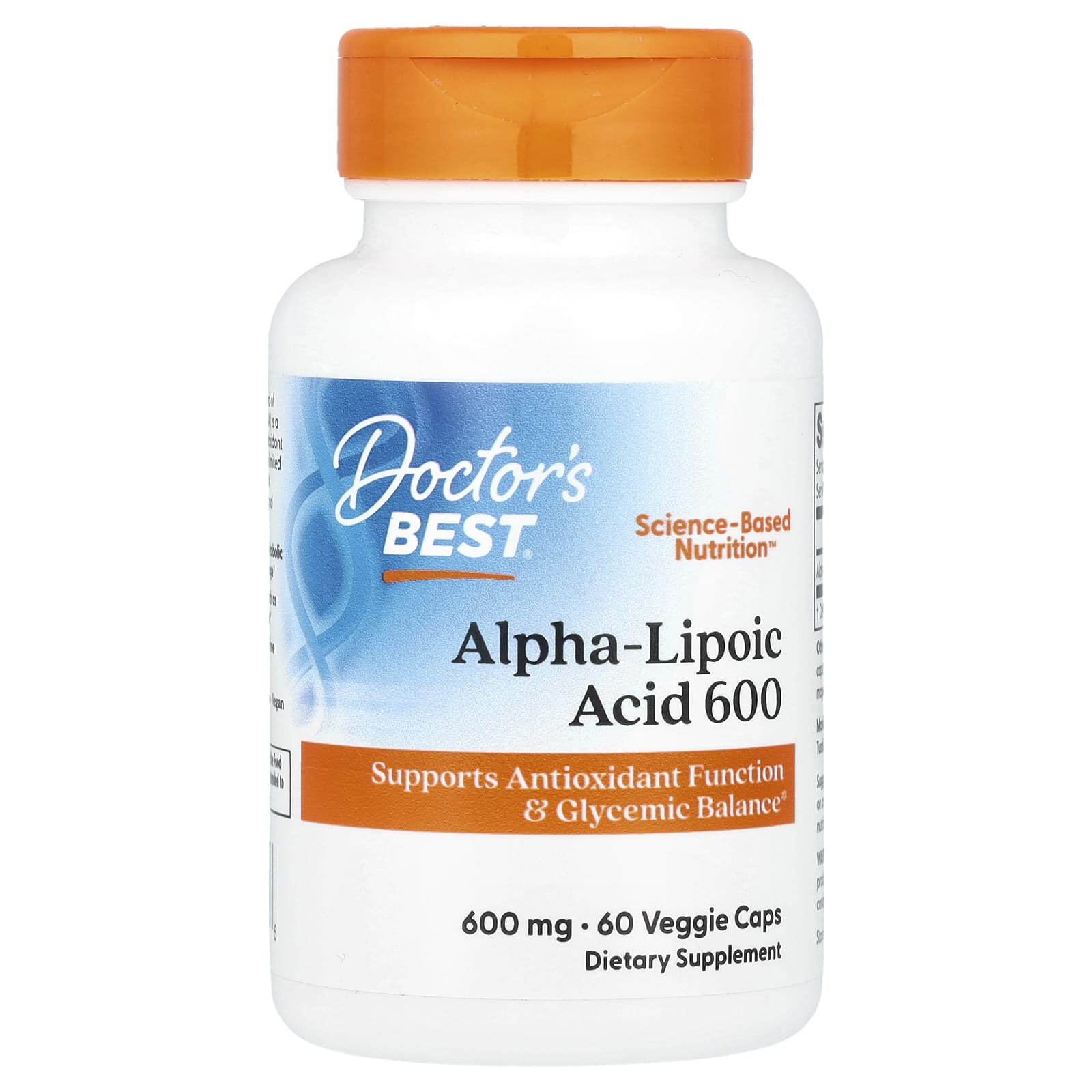 Doctor's Best Alpha-Lipoic Acid 600mg 60 Veggie Caps