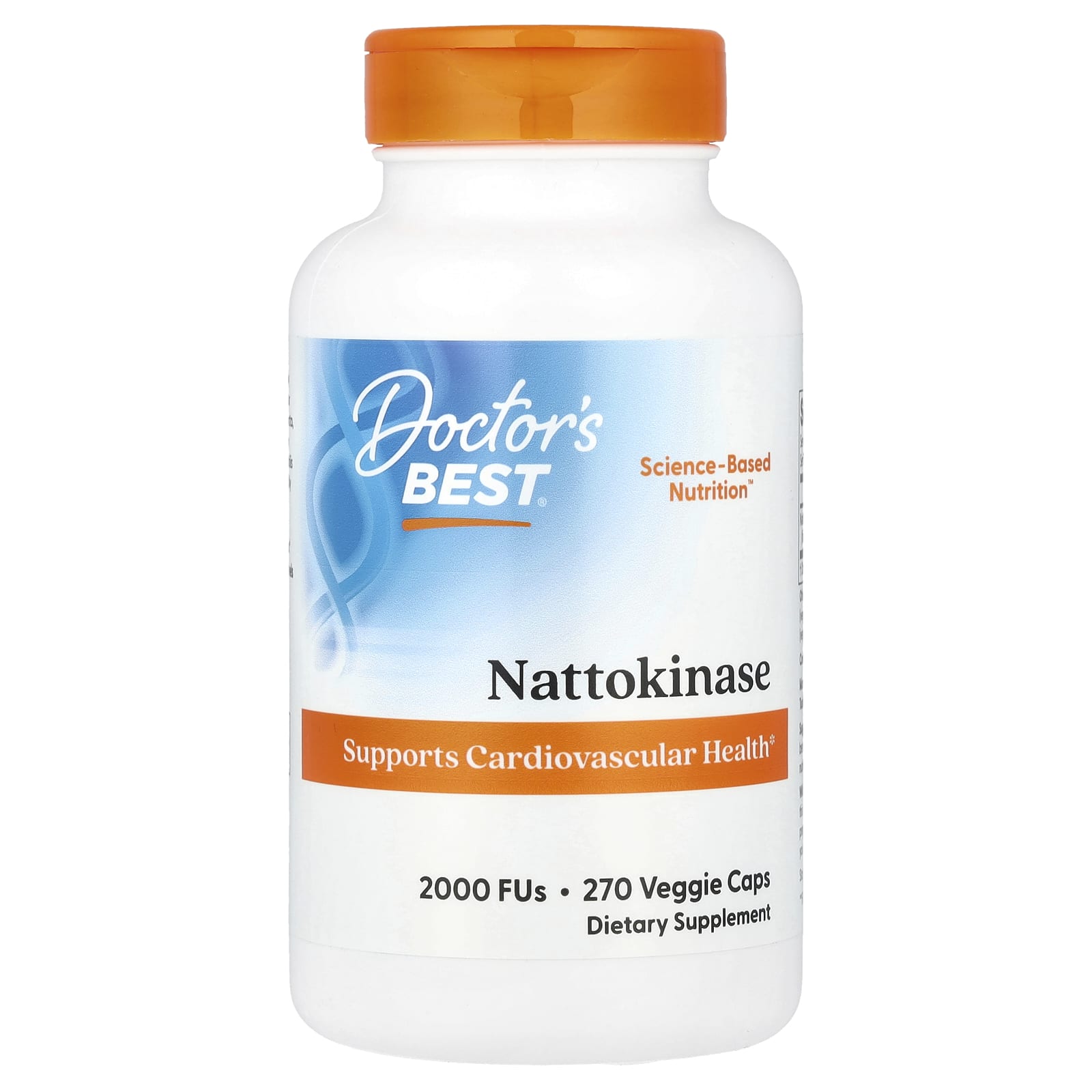 Doctor's Best Nattokinase 2,000 FUs 270 Veggie Caps