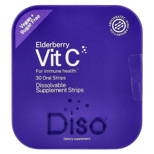 Diso, Vit C, Бузны жимс, 30 Oral Strips