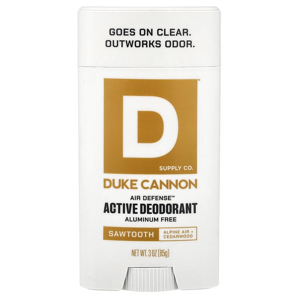 Duke Cannon Supply Co., Air Defense™, Active Deodorant, Aluminum Free, Sawtooth, 3 oz (85 g)