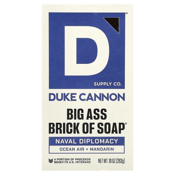 Duke Cannon Supply Co., Big Brick Of Bar Soap®, Naval Diplomacy, 10 oz (283 g)