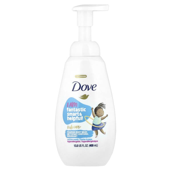 Dove, Kids Care, Foaming Body Wash, Cotton Candy, 13.5 fl oz (400 ml)